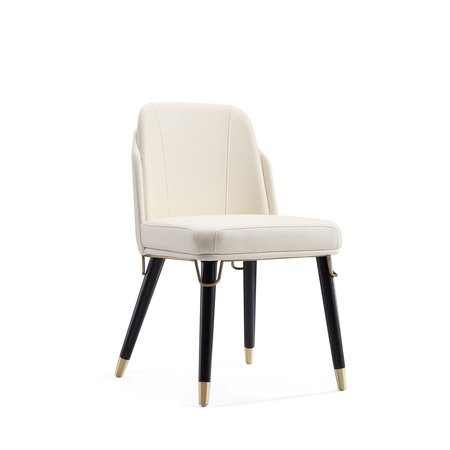 MANHATTAN COMFORT Estelle Dining Chair in Cream and Black DC042-CR